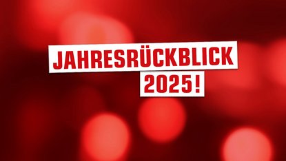 Schriftzug: Jahresrückblick 2025